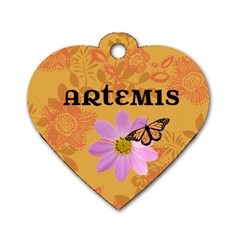 Artemis tag - Dog Tag Heart (Two Sides)