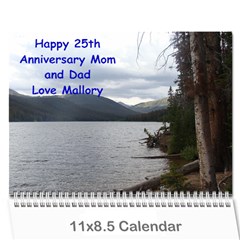 Anniversary Gift - Wall Calendar 11  x 8.5  (12-Months)