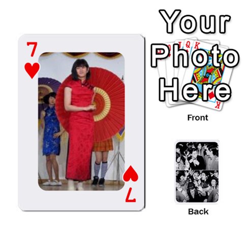 Suju Playing Cards By Mia Story Front - Heart7