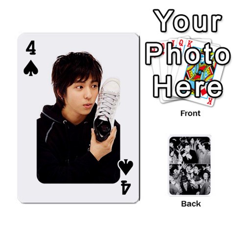 Suju Playing Cards By Mia Story Front - Spade4