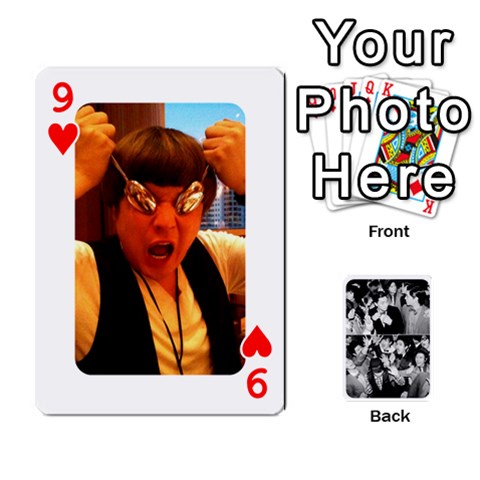 Suju Playing Cards By Mia Story Front - Heart9