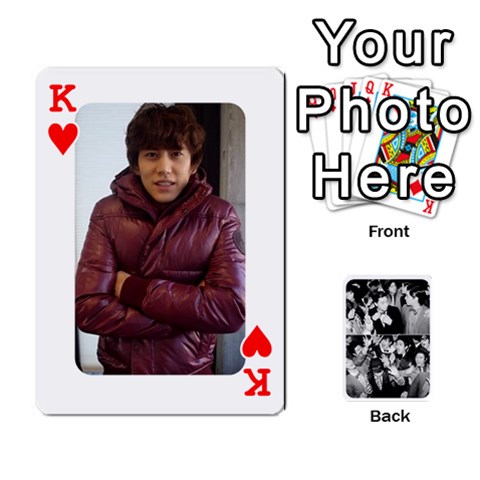 King Suju Playing Cards By Mia Story Front - HeartK