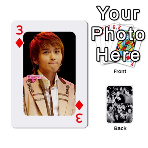 Suju Playing Cards By Mia Story Front - Diamond3