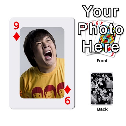 Suju Playing Cards By Mia Story Front - Diamond9