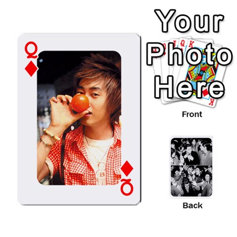 Queen Suju Playing Cards By Mia Story Front - DiamondQ