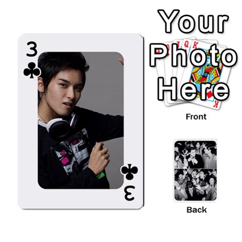 Suju Playing Cards By Mia Story Front - Club3