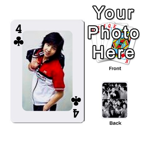 Suju Playing Cards By Mia Story Front - Club4