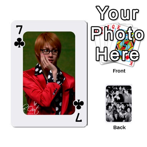 Suju Playing Cards By Mia Story Front - Club7