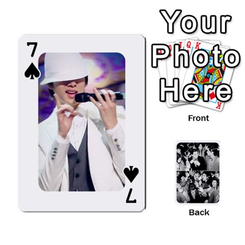 Suju Playing Cards By Mia Story Front - Spade7