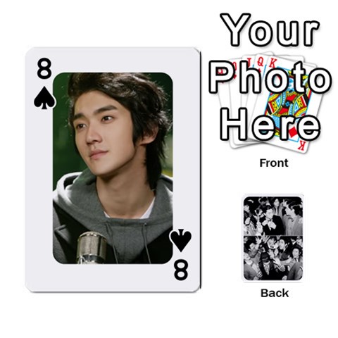 Suju Playing Cards By Mia Story Front - Spade8