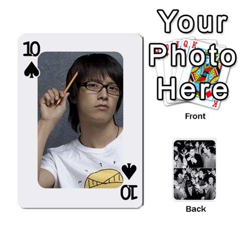 Suju Playing Cards By Mia Story Front - Spade10