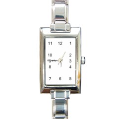 Rectangle Italian Charm Watch