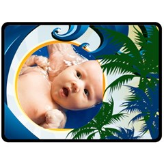 summer idea - Fleece Blanket (Large)