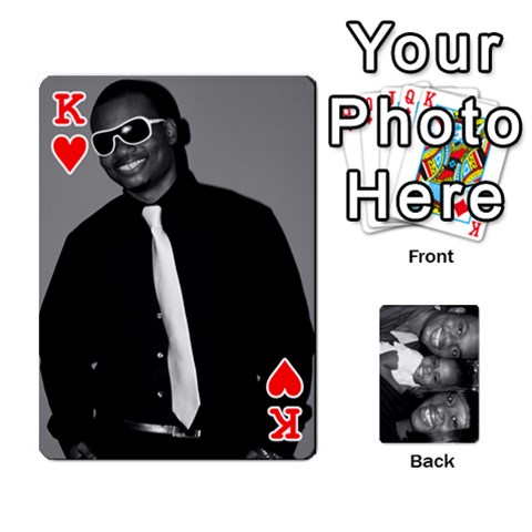 King Cards By Danny Front - HeartK