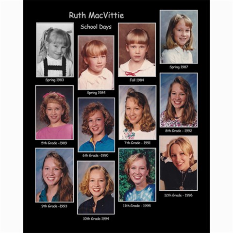Ruth School Days Collage By Debra Macv 10 x8  Print - 1