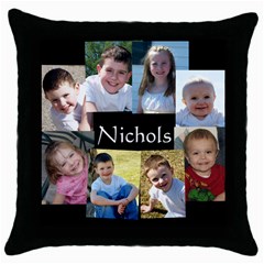 Throw Pillow Case (Black)