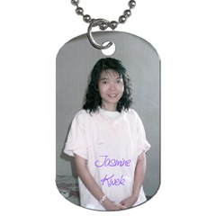 DT Jasmine - Dog Tag (One Side)