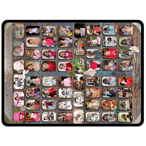 Fathers Day Blanket By Lily Hamilton 80 x60  Blanket Front