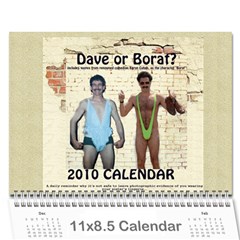 Dave Calendar - Wall Calendar 11  x 8.5  (12-Months)