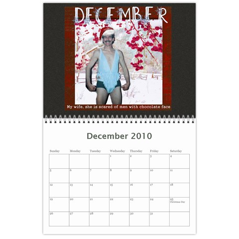 Dave Calendar By Lily Hamilton Dec 2010
