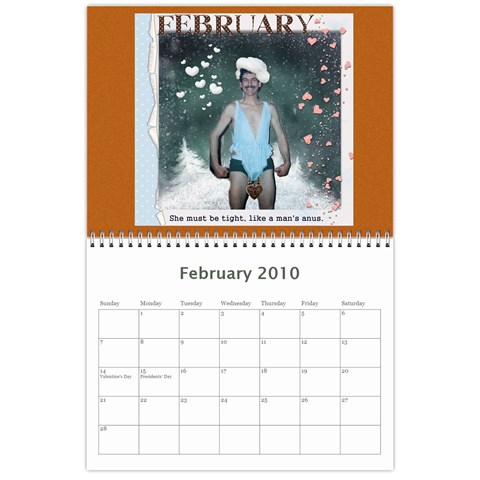 Dave Calendar By Lily Hamilton Feb 2010