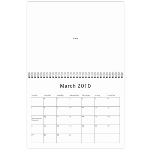 Photo Calender By Mary Stewart Mar 2010