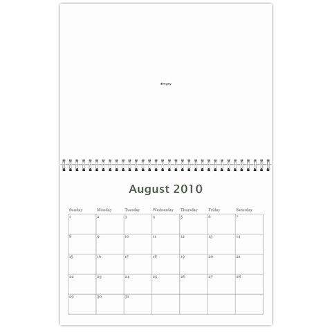 Photo Calender By Mary Stewart Aug 2010