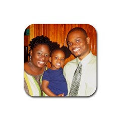 family coaster - Rubber Coaster (Square)