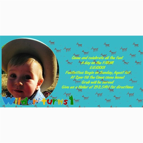 Wilder2 By Jessie 8 x4  Photo Card - 8