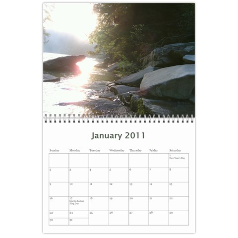 Christmas Scenery Calander By Ericka Jan 2011