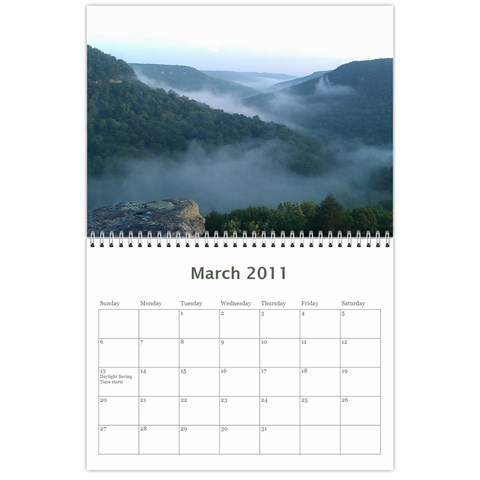 Christmas Scenery Calander By Ericka Mar 2011