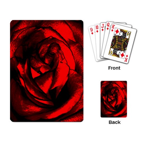 Eternal Rose Playing Cards By Jennifer Sneed Back