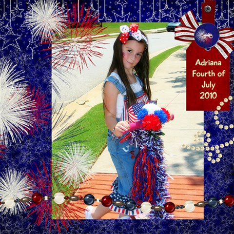 4thhaleyadriana By Renee 8 x8  Scrapbook Page - 2