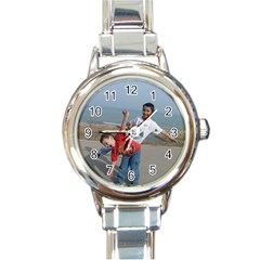 my silly boys - Round Italian Charm Watch