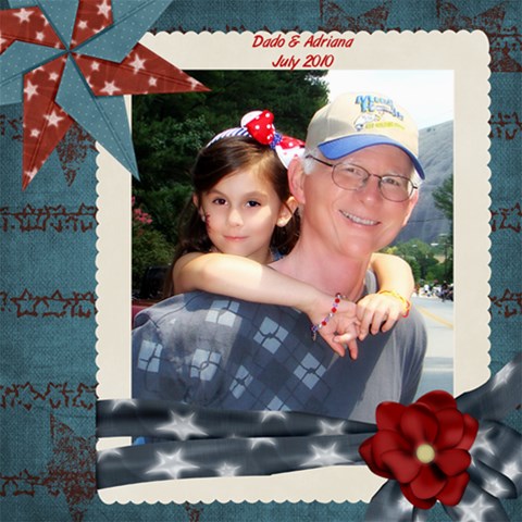 July2010dado By Renee 8 x8  Scrapbook Page - 1