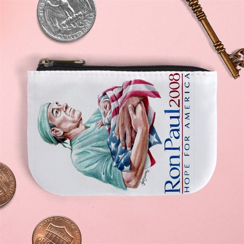 Ron Paul Coin Purse By Stephany Roach Front