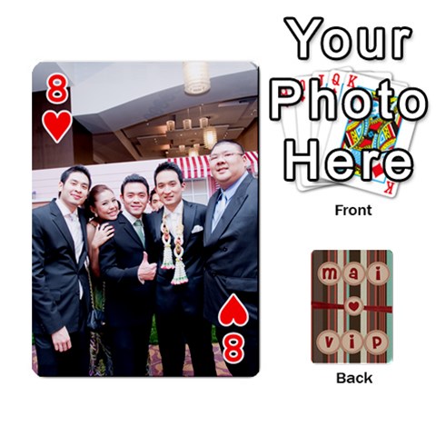 Playcard By Vipavee Ningsanond Front - Heart8