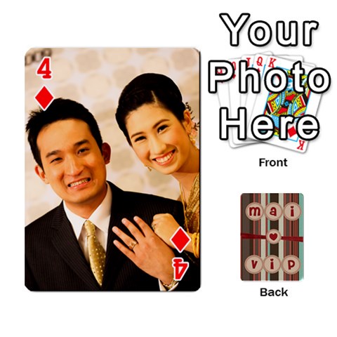 Playcard By Vipavee Ningsanond Front - Diamond4