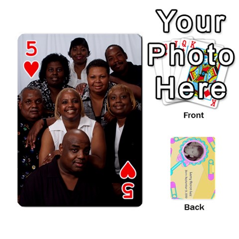 Larry Playing Cards By Lynne Lee Front - Heart5