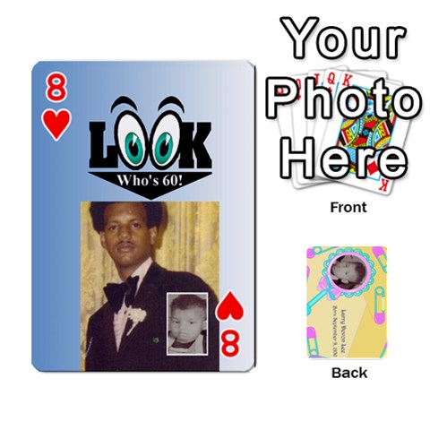 Larry Playing Cards By Lynne Lee Front - Heart8