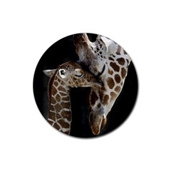 giraffe - Rubber Coaster (Round)