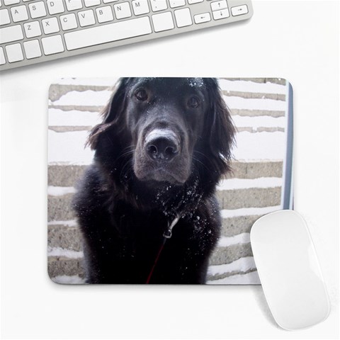 Snowy Dog By Kk 9.25 x7.75  Mousepad - 1