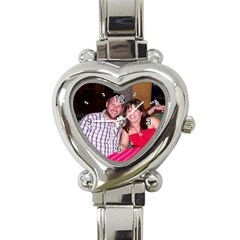 My photo watch - Heart Italian Charm Watch