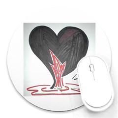 original artwork by Russell Crowe - Round Mousepad