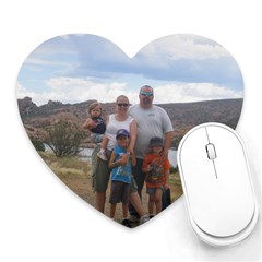 Mousepad picture of our first family hike - Heart Mousepad