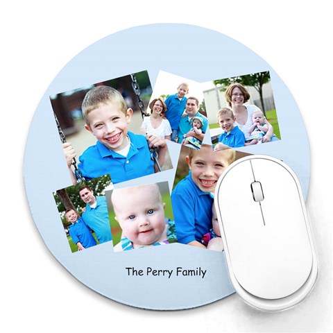 Our Free Mouse Pad! By Gina 8 x8  Round Mousepad - 1
