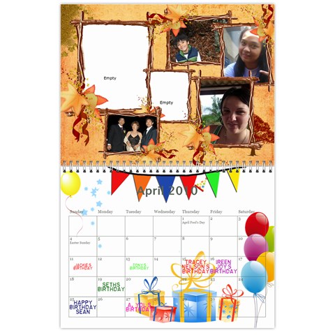 My 18m Calendar By Jem Apr 2010