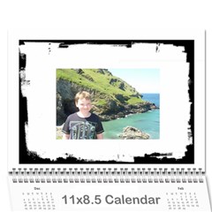 Classic Grunge Calendar to Copy - Wall Calendar 11  x 8.5  (12-Months)