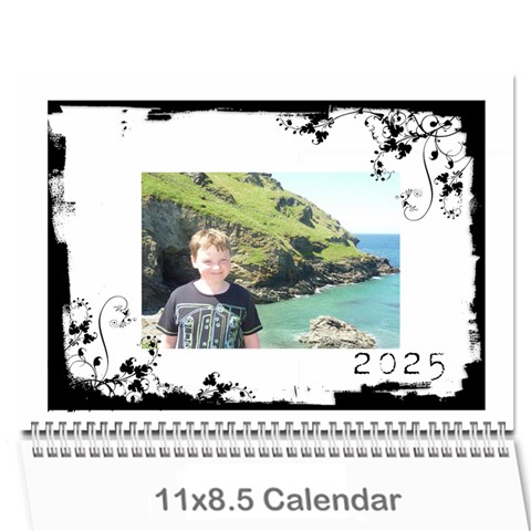 Classic Swirly Grunge  2025 Calendar  By Catvinnat Cover