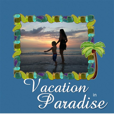 Vacation In Paradise By Diann 8 x8  Scrapbook Page - 1